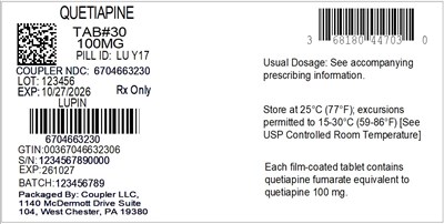 Label (68180 447 03 Quetiapine 100mg 67046 632 30)